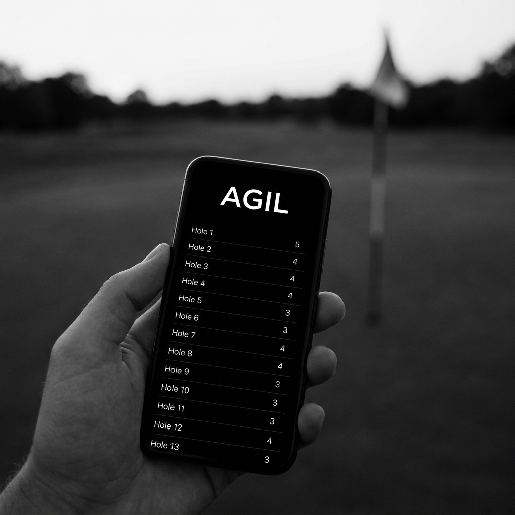 AGIL Marker app — digital scorecard on the course